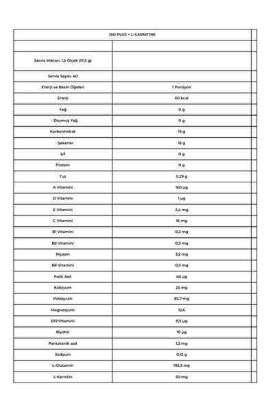 Olimp Iso Plus L-carnitine Liöon 700g