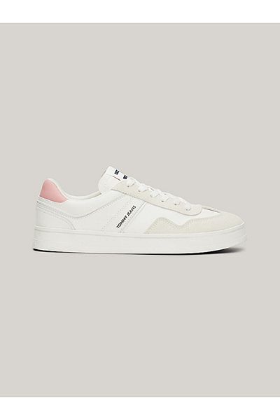 Tommy Hilfiger Suede Mixed Texture - Court Trainer Shoes