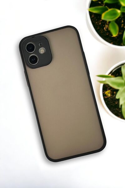 mooodcase İphone 12 Uyumlu Buzlu Şeffaf Lüx Telefon Kılıfı Mchzr