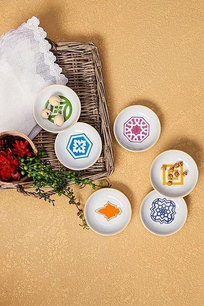 Porland Morocco 6 Color Mini Bowl Set 10cm