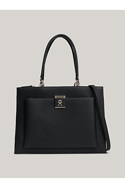 Tommy Hilfiger Th Monogram Pebble Grain Elegant Holiday Bag