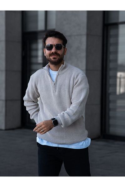 Massimiliano&Vinci Комплект трикотажни пуловери Thessaloniki с половин цип от 3 части