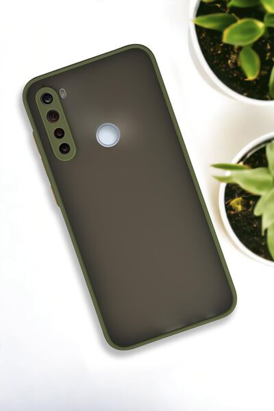 mooodcase Xiaomi Redmi Note 8 Uyumlu Buzlu Şeffaf Lüx Telefon Kılıfı Mchzr