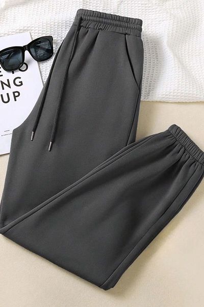 macklin Unisex Γυναικεία-Ανδρικά Φούτερ Jogger με θερμική επένδυση με ελαστική μέση - 3 κλωστές