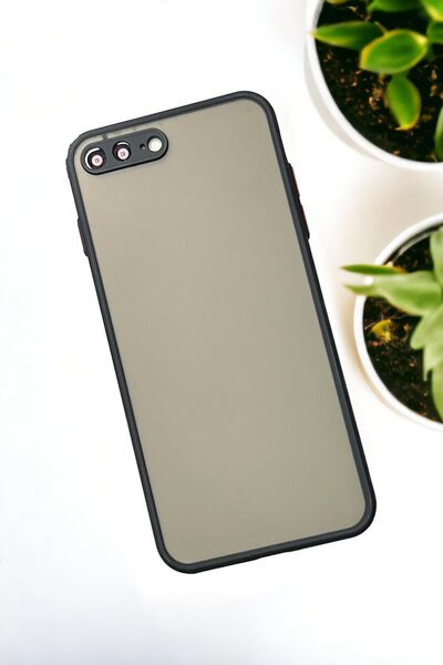 mooodcase İphone 8 Plus Uyumlu Buzlu Şeffaf Lüx Telefon Kılıfı Mchzr