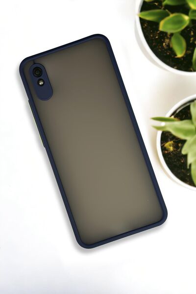 mooodcase Xiaomi Redmi 9a Uyumlu Buzlu Şeffaf Lüx Telefon Kılıfı Mchzr