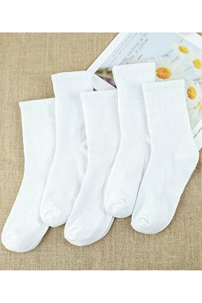 İkonik Socks Бели унисекс спортни чорапи за колеж - 3 чифта, с изчистен дизайн