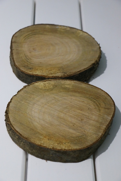 Fiery Night Ahşap Dilimler (14-17 cm) Doğal Görünümüyle Zımparasız 2 Adet