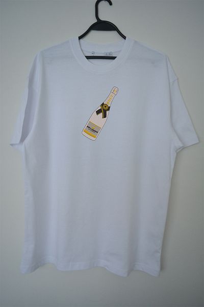 EldenStitch Moet Chandon Κεντημένο Unisex Oversize T-Shirt