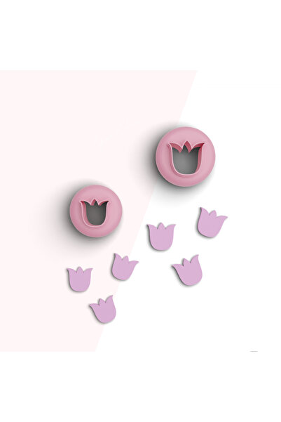 brocutters توليب ميني بوليمر - قوالب قطع الطين والزينة، قالب سيراميك رقم: 251