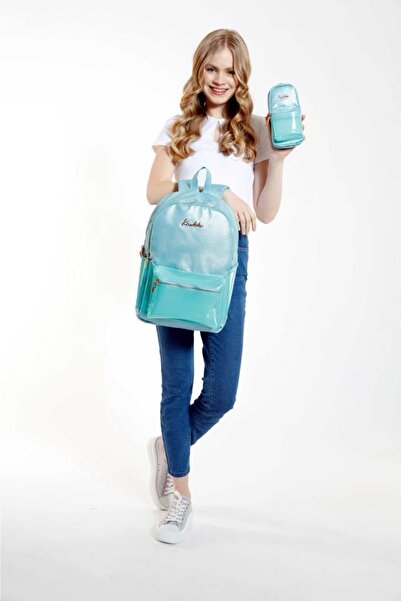 KAUKKO K1579 Amazıng Sırt Çantası Blurry Turkuaz