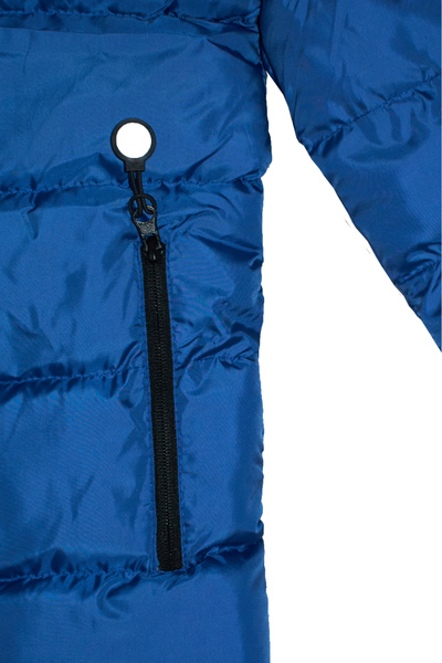 Muhtelif Aysheli Erkek Çocuk Şişme Mavi Mont