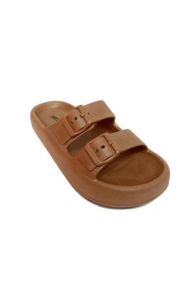 AKINAL Akınal E282-24 - Orthopedic Women's Slippers 36-40 Pastel Brown, Water Resistant