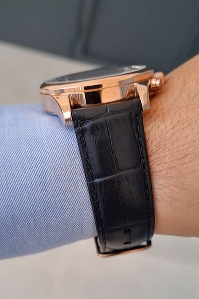 Daniel Klein Exclusive Model Function Black Dial Leather Strap Men's Wristwatch