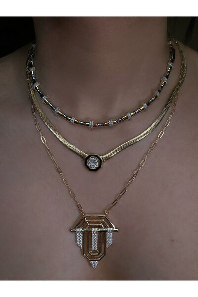 h&b design jewel Çelik Şövalye Serenay Kolye