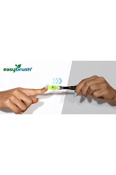 EASYBRUSH Sihirli Diş Fırçası tek Kullanımlık Diş Macunu Içinde 90'lı Paket