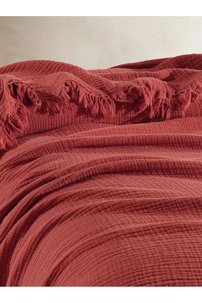 OTEXSA Muslin Tile Bedspread - 4 Layers, 200X220 cm