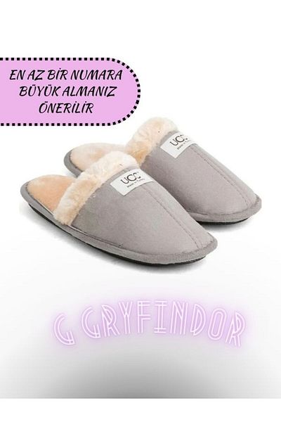 G GRYFİNDOR Unisex μπεζ χνουδωτές παντόφλες εσωτερικού χώρου με γούνα εσωτερικά που πλένονται χειμερινές παντόφλες εσωτερικού χώρου Παντόφλες επισκεπτών UCC ΠΑΝΤΟΦΛΕΣ