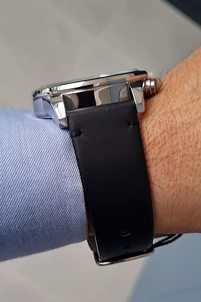 Daniel Klein New Model Exclusive Model Black Leather Strap Black Dial Calendar Men's Wrist Watch