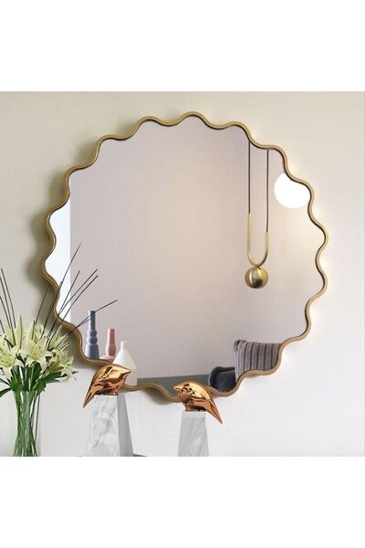 artglass vitray Yuvarlak Dekoratif Ayna (80CM)