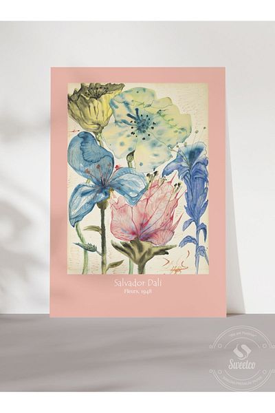 Sweetco Μοντέλο 1948 Salvador Dali Fleurs Art Αφίσα χωρίς πλαίσιο