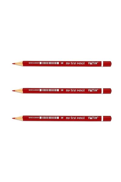 Fatih My First Pencil Red Pencil Triple-Cornered Jumbo 3 Pieces