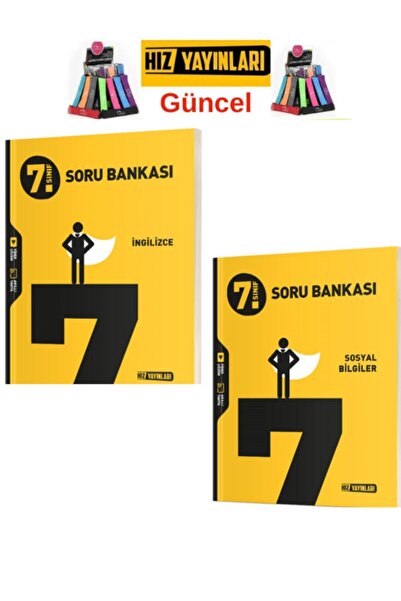 Hız Yayınları 7.Sınıf Yeni Müfredat Sosyal Bilgiler -İngilizce-Soru Bankası S...