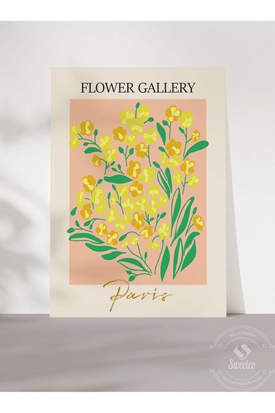 Sweetco Αφίσα Flower Gallery Paris χωρίς πλαίσιο |   Αφίσα της Γκαλερί των λουλουδιών του Παρισιού