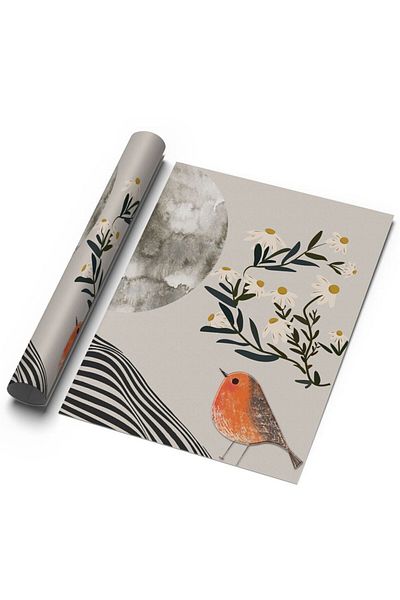 Sweetco Πορτοκαλί χωρίς πλαίσιο Πορτοκαλί Bird Nature αφίσα