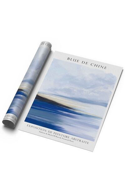 Sweetco Çerçevesiz Poster Bleu De Chine | Mavi Manzara Posteri