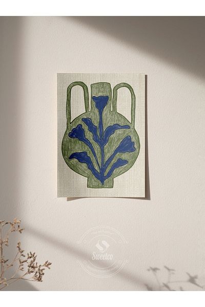 Sweetco Αφίσα χωρίς πλαίσιο Green Jug |   Αφίσα με πράσινο βάζο