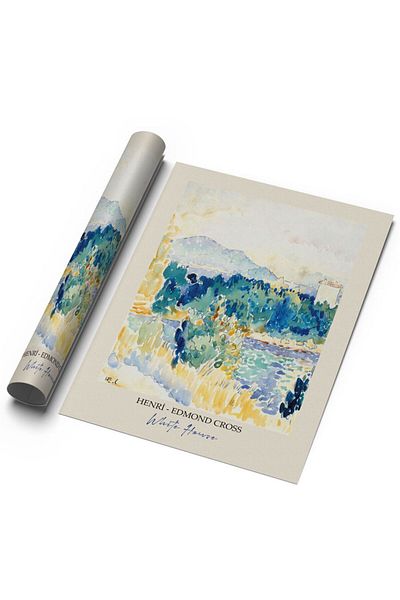Sweetco Λευκό Σπίτι από τον Henri Edmond Cross Αφίσα χωρίς πλαίσιο