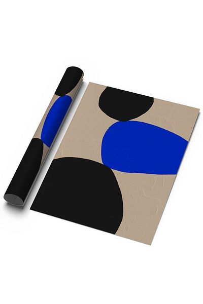 Sweetco Αφίσα χωρίς πλαίσιο μπλε Color Block |    Μπλε Color Block Γεωμετρική Αφηρημένη Αφίσα