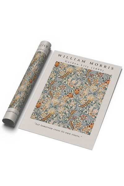 Sweetco William Morris Golden Lily - Αφίσα χωρίς πλαίσιο Golden Lilies