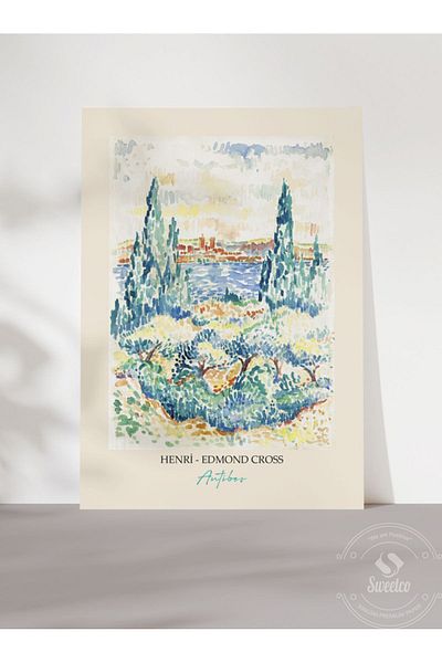 Sweetco Αφίσα Antibes από τον Henri Edmond Cross χωρίς πλαίσιο