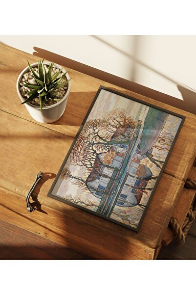 Sweetco Farm Near Duivendrecht 1916 by Piet Mondrian Çerçevesiz Poster | Sanat Ressam Art Poster