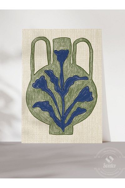 Sweetco Αφίσα χωρίς πλαίσιο Green Jug |   Αφίσα με πράσινο βάζο