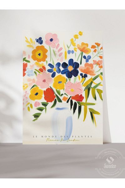 Sweetco Plantes No2 - Floral Botanical Poster, Χωρίς πλαίσιο