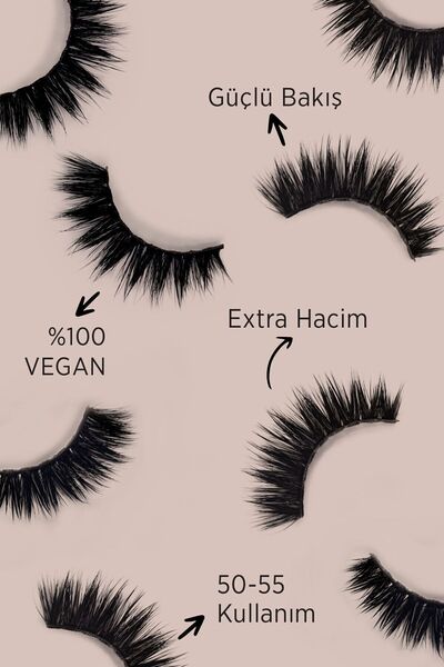 Hola Cosmetic Şeffaf Eyeliner (magic Pen) + Fox Eye Kirpik (yoğun Model)