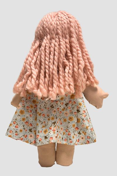 Uretti Selin 8435 Blue Floral Patterned Baby Dress Cloth - 32cm