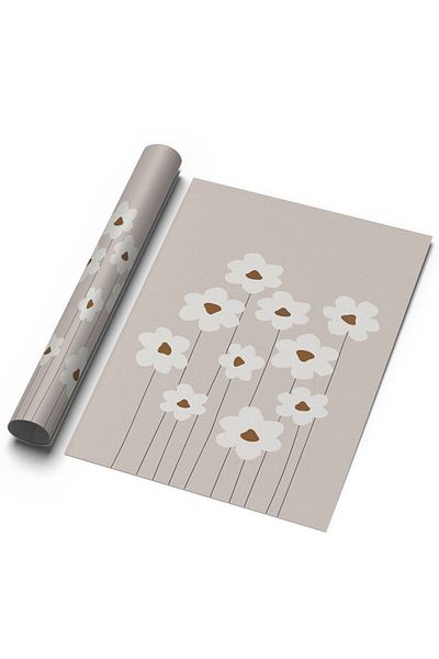 Sweetco Αφίσα χωρίς πλαίσιο Beige Daisy |   Αφίσα Μπεζ Μαργαρίτα