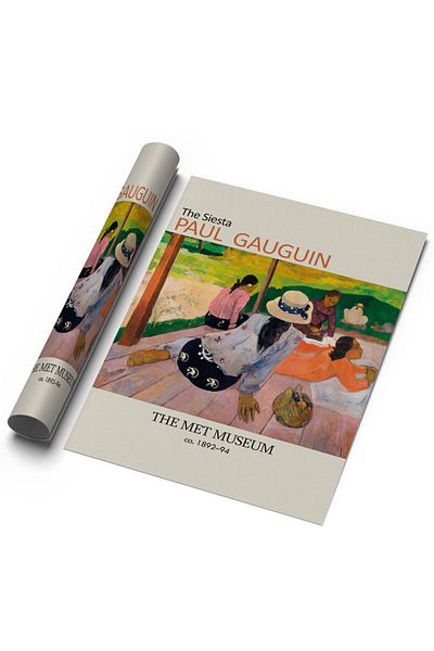 Sweetco Η αφίσα τέχνης The Siesta χωρίς πλαίσιο του Paul Gauguin