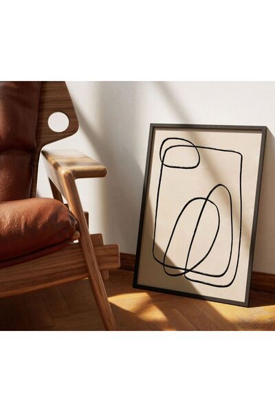 Sweetco Minimal Line Series No2 Çerçevesiz Poster | Çizgi Abstract Soyut Poster