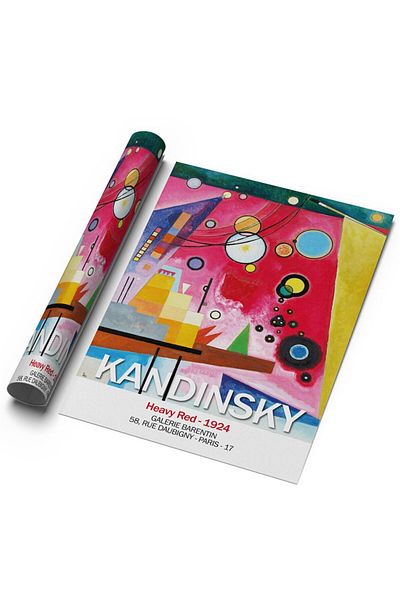 Sweetco Αφίσα Heavy Red από τον Kandinsky χωρίς πλαίσιο |   Αφίσα ζωγράφου τέχνης