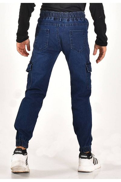 MORE KIDS Boy's Lycra Cargo Pocket Jeans - Commando
