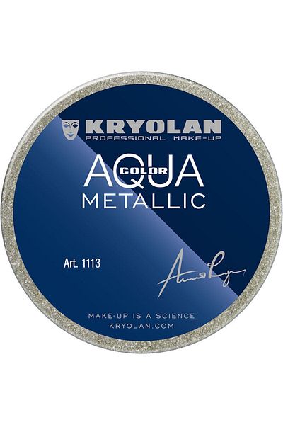 Kryolan Aquacolor Metallic Silvergreen 55ml - 01113