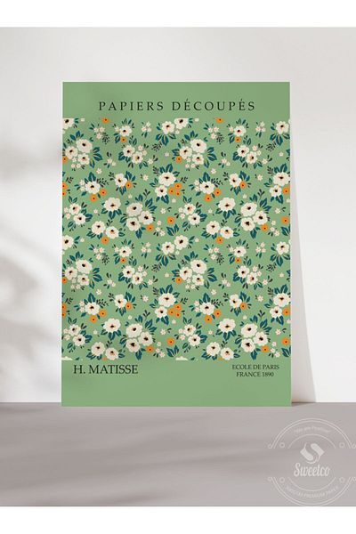 Sweetco Αφίσα Flowers by Matisse χωρίς πλαίσιο |   Αφίσα Matisse Flowers