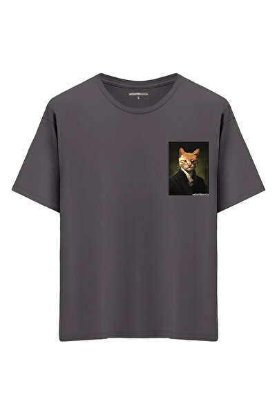 Mounte Bianca Unisex Gospodin Mačak - Oversize kroj T-shirt