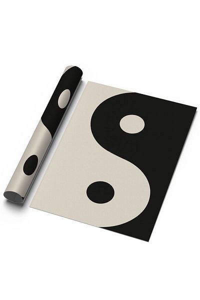 Sweetco Αφηρημένη αφίσα Yin Yang - Σχεδιασμός χωρίς πλαίσιο
