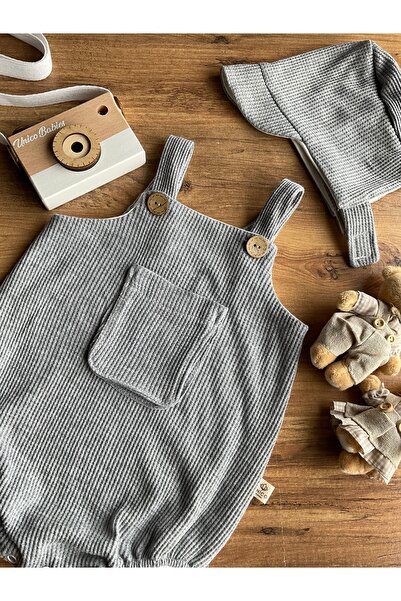 Mini Chics Waffle Unisex Baby Hat Salopet